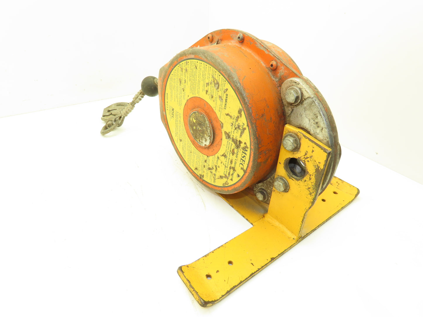 MSEC 1025 Portable Self Retractable Fall Safety Lifeline 25' With Bracket