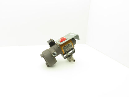 Flowserve 10I 39 SZMS24A P BC R6 Pneumatic Actuator with 1/2"NPT SS Ball Valve