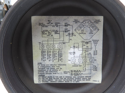 Flowserve 10I9 39 SZMS24A P BC R6 Pneumatic Actuator with 1/2"NPT SS Ball Valve