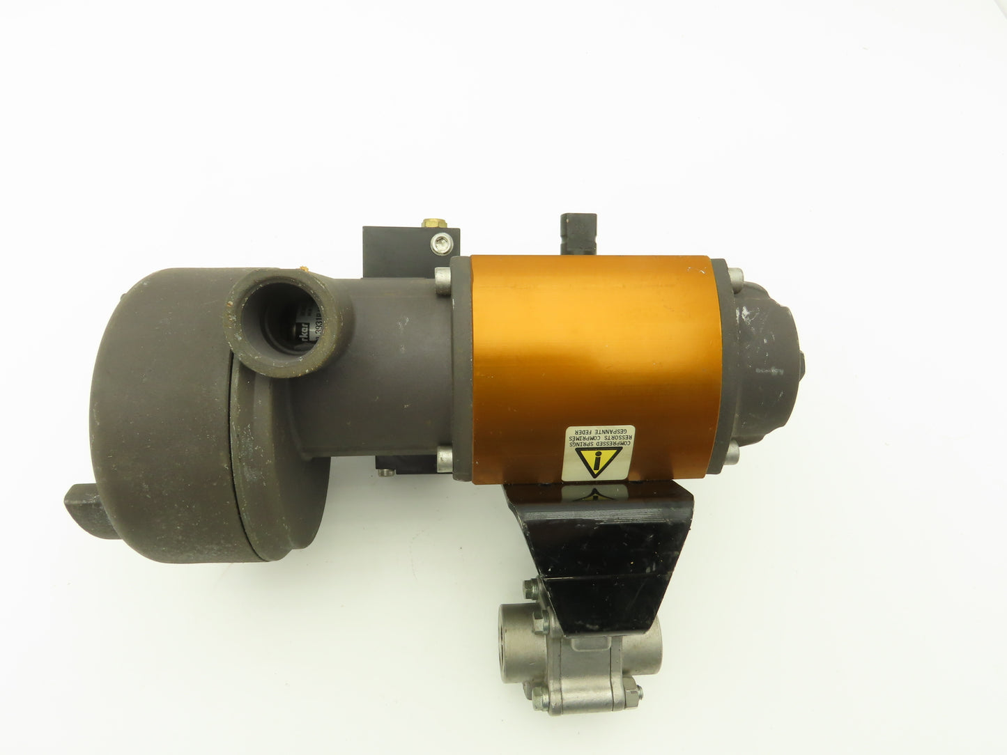 Flowserve 10I9 39 SZMS24A P BC R6 Pneumatic Actuator with 1/2"NPT SS Ball Valve