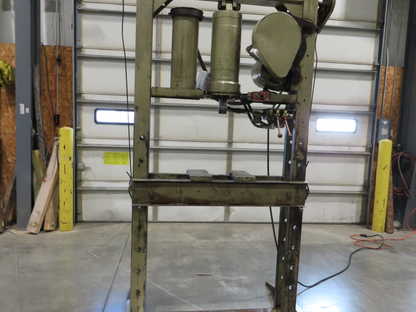 Hydraulic Press 20 Ton H Frame 120V Powered Pump Double Acting Cylinder