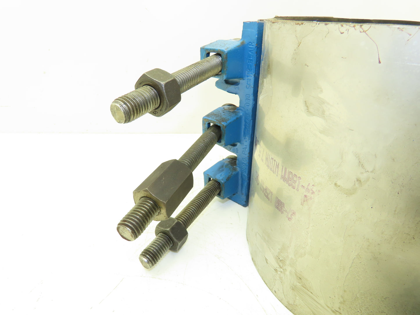 Smith Blair 025-20066307 Stainless Steel Pipe Repair Clamp 169-188x190mm 3-Bolt
