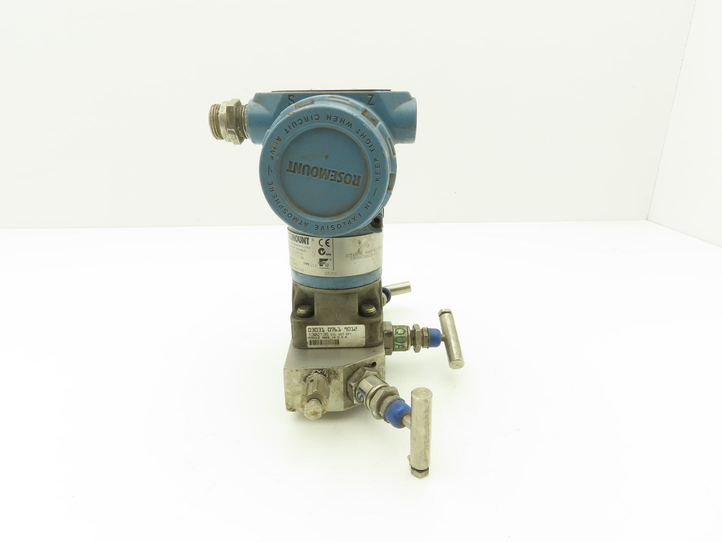 Rosemount 3051 CD1F02A1AS5Q4A0190 Pressure Transmitter 0-20"H2O 2000psi 9-32VDC