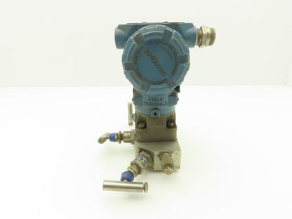 Rosemount 3051 CD1F02A1AS5Q4A0190 Pressure Transmitter 0-20"H2O 2000psi 9-32VDC