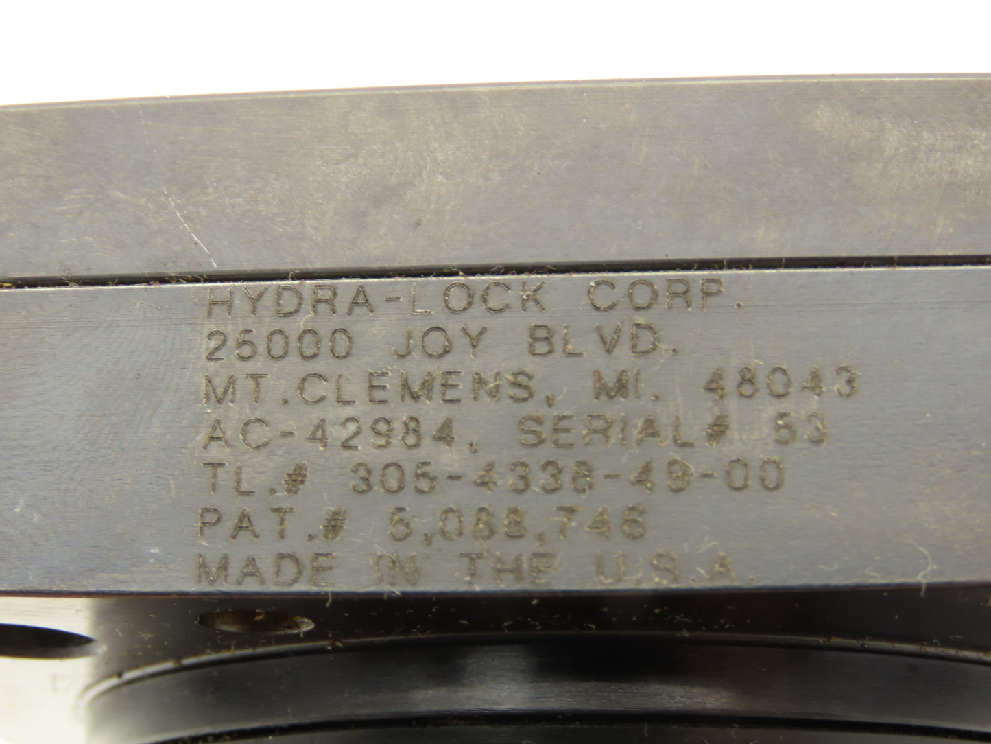Hydra-Lock AC-42984 Hydraulic Work Holding Flanged Arbor/Collet 2.7"OD x 1.75"ID