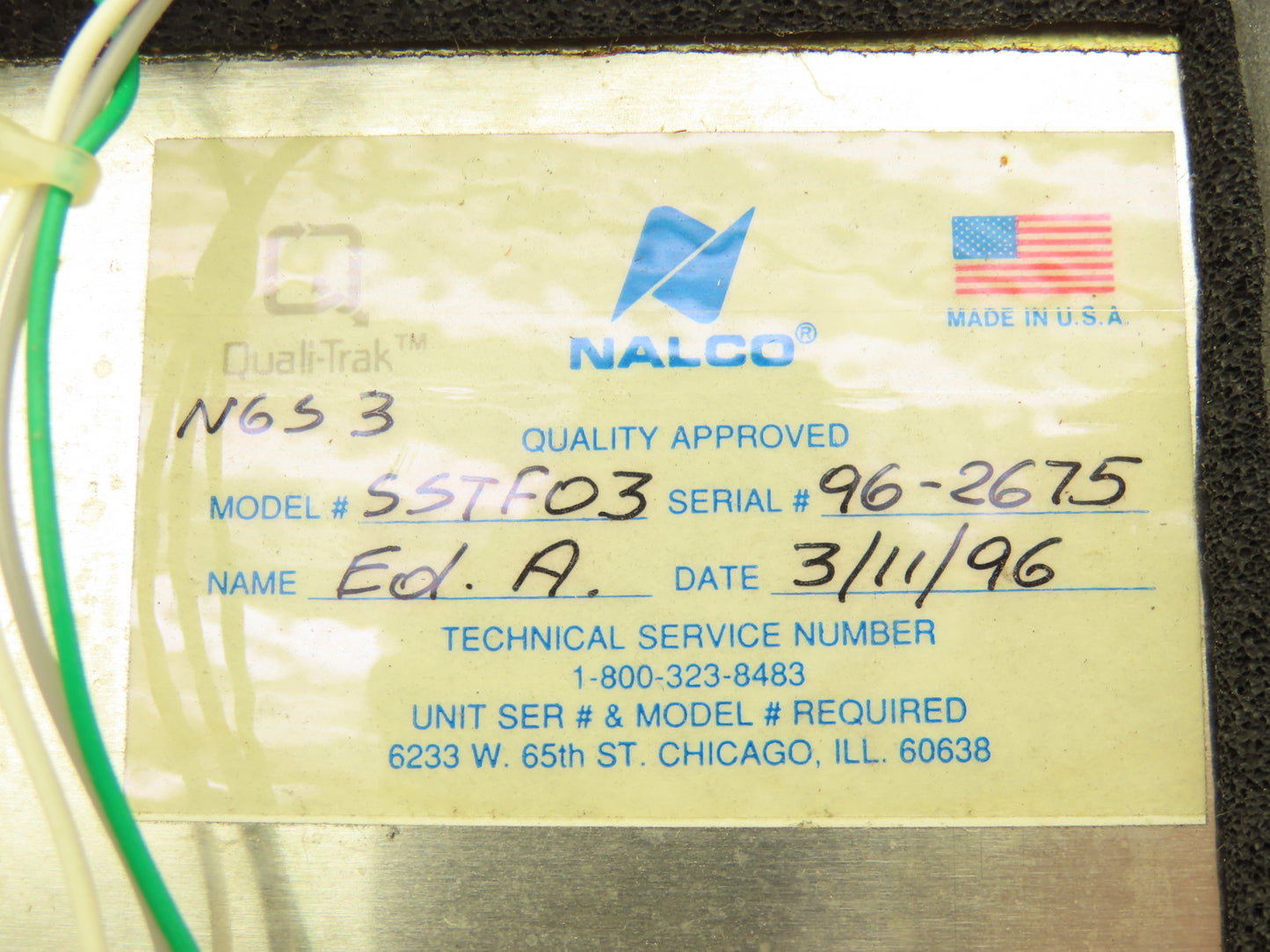Nalco SSTF03 Nalgear Drive Controller Traco TB5-51 Board
