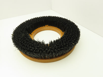 Tennant 43148 Scrubbing Brush 14" Stiff Poly 6 Row 1" Wood Backing Disc