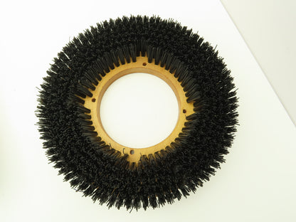 Tennant 43148 Scrubbing Brush 14" Stiff Poly 6 Row 1" Wood Backing Disc