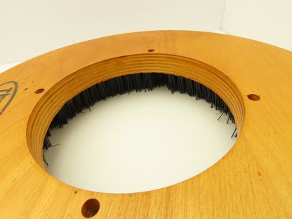 Tennant 43148 Scrubbing Brush 14" Stiff Poly 6 Row 1" Wood Backing Disc