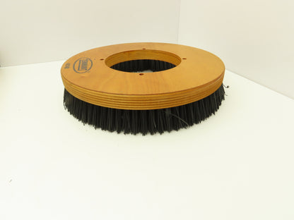 Tennant 43148 Scrubbing Brush 14" Stiff Poly 6 Row 1" Wood Backing Disc