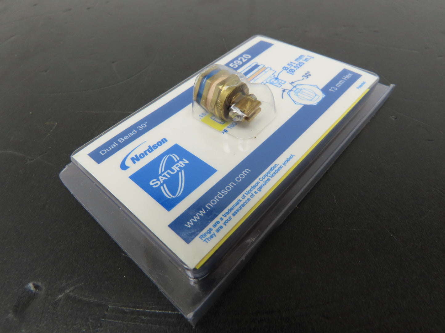 Nordson 1015920 90 Degree Nozzle Dual Bead 30° .51mm