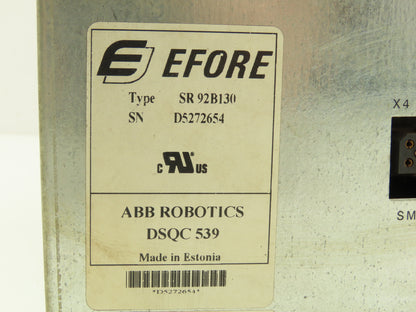 Efore ABB DSQC 539 Robotic Power Supply Type SR92B130