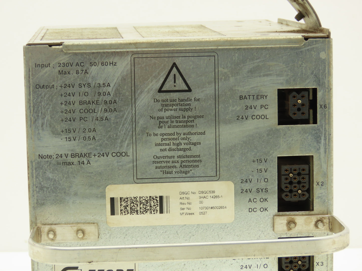Efore ABB DSQC 539 Robotic Power Supply Type SR92B130