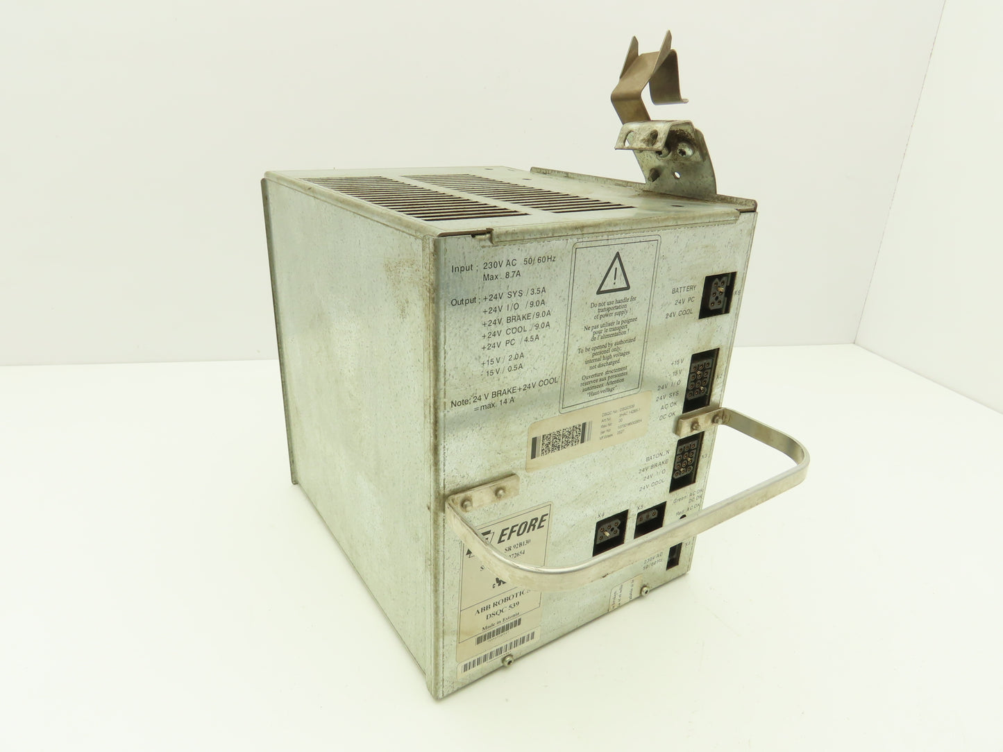 Efore ABB DSQC 539 Robotic Power Supply Type SR92B130