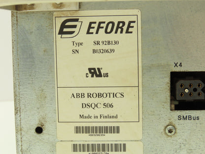 Efore ABB DSQC 506 Robotic Power Supply Type SR92B130
