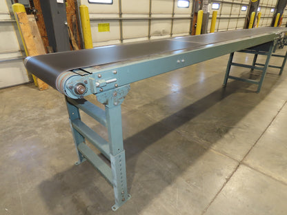 Hytrol 24"x 15' 10" Slider Bed Conveyor 18"Belt 1Hp 3PH Center Drive 150FPM