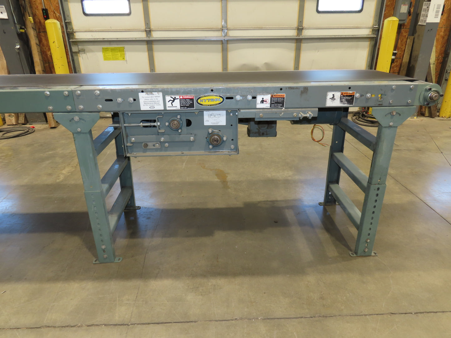 Hytrol 24"x 15' 10" Slider Bed Conveyor 18"Belt 1Hp 3PH Center Drive 150FPM