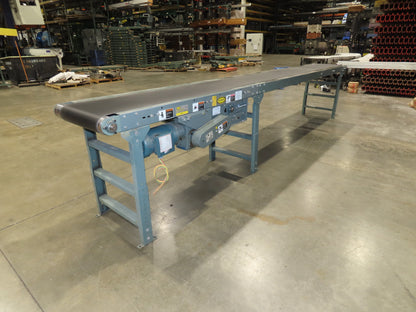 Hytrol 24"x 15' 10" Slider Bed Conveyor 18"Belt 1Hp 3PH Center Drive 150FPM