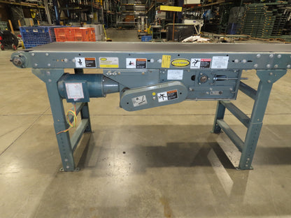 Hytrol 24"x 15' 10" Slider Bed Conveyor 18"Belt 1Hp 3PH Center Drive 150FPM