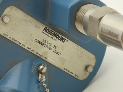Rosemount 0183P21J2N00A120T20 Temperature Sensor 15"Probe 1/2"NPT Model 79 Head