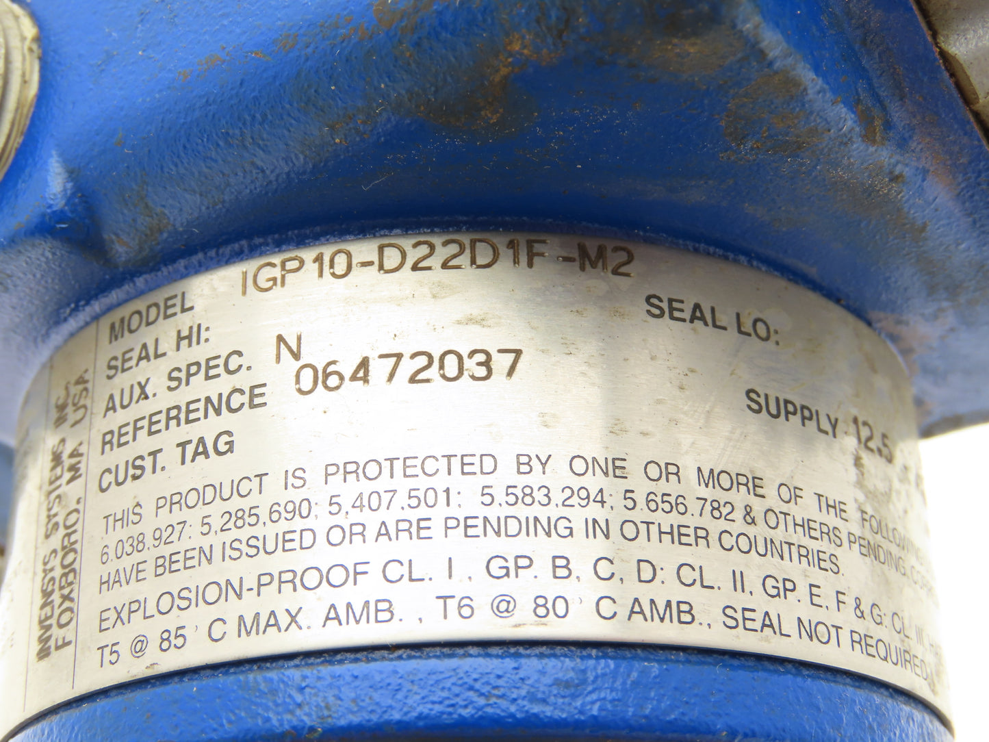 Foxboro IGP10-D22D1F-M2 Pressure Transmitter 300PSI 1/2"NPT 12.5-42VDC