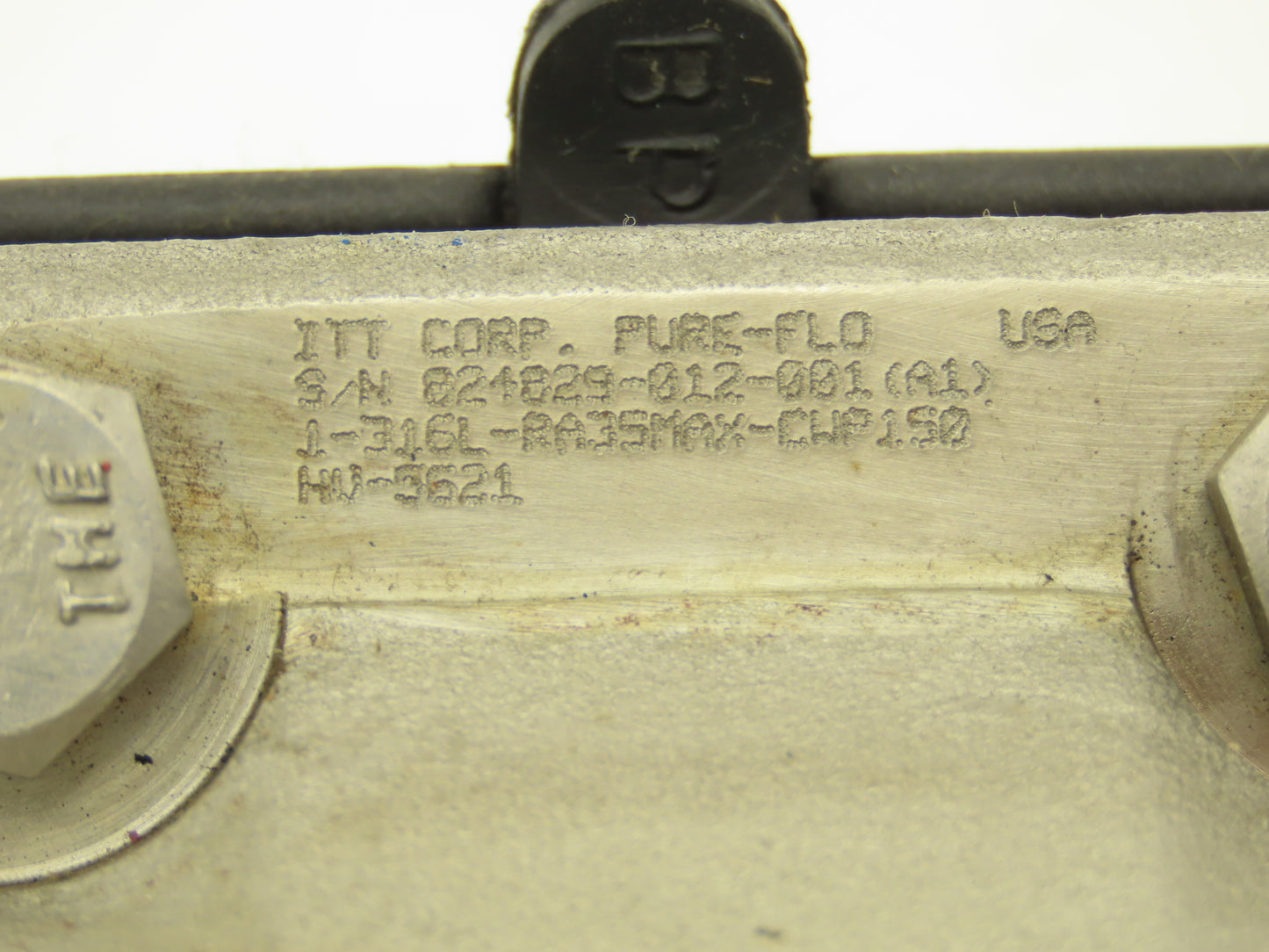 ITT 1-316L RA35MAX-CWP150 316L Pure-Flo Valve Manuel 1" Pas  Stainless  .86" ID