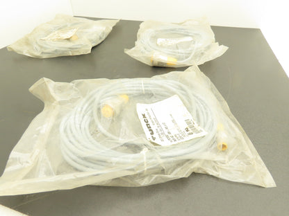 Turck RKM 40-6M-RS 4.4T 4-Pin Molex to 4-pin M12 6-Meter Hybrid Cable Lot of 3