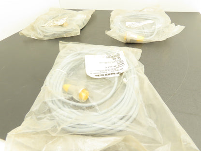 Turck RKM 40-6M-RS 4.4T 4-Pin Molex to 4-pin M12 6-Meter Hybrid Cable Lot of 3