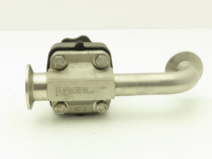 ITT 1-316L RA35MAX-CWP150 Diaphragm Valve Pas 1" Stainless Steel Tubing .86"ID