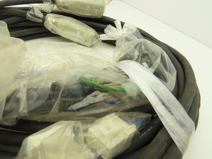 Kawasaki 50975-2787 Rev B E3 Robot Cable 37-Pin to 3 6-pin Square Connector