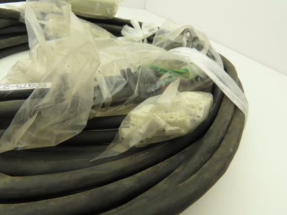 Kawasaki 50975-2787 Rev B E3 Robot Cable 37-Pin to 3 6-pin Square Connector