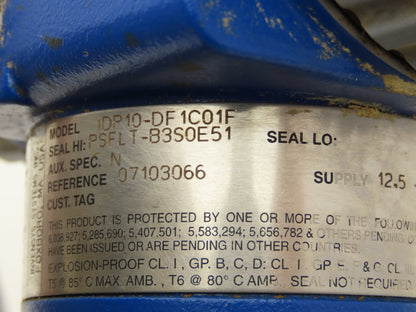 Foxboro IDP10-DF1C01F Pressure Transmitter 0-840"H2O 3"Flanged Sensor 12-42VDC