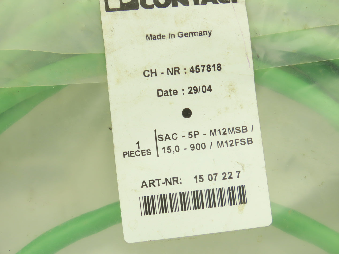 Phoenix Contact SAC-5P-M12MSB/15,0-900/M12FSB Bus Cable 15M 5-Pin M12 Lot of 3