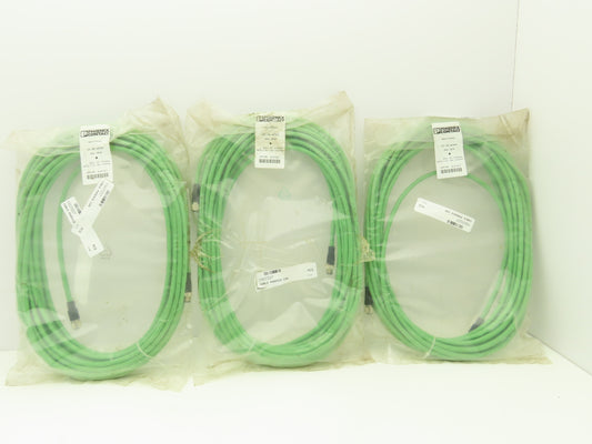 Phoenix Contact SAC-5P-M12MSB/15,0-900/M12FSB Bus Cable 15M 5-Pin M12 Lot of 3