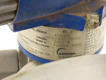 Foxboro IDP10-DF1C01F-L1Z1 Pressure Transmitter 0-840"H2O 3"Flanged 12-42VDC