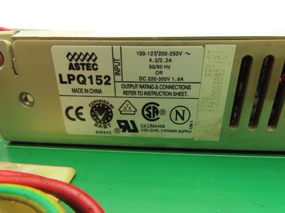 Astec Charmilles F4-2AT PLC Control Module & Power Supply Slot Rack 110VAC