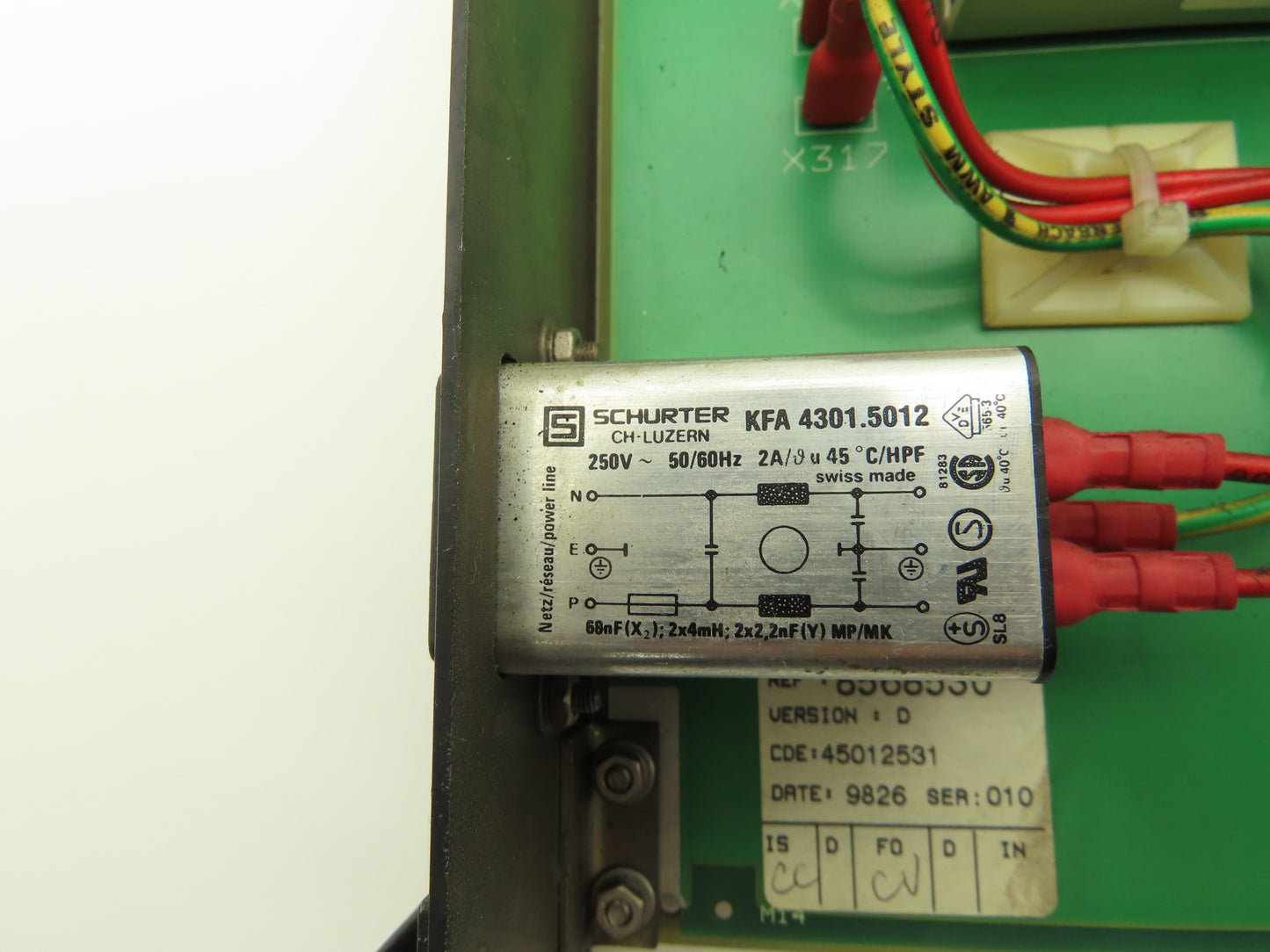 Astec Charmilles F4-2AT PLC Control Module & Power Supply Slot Rack 110VAC