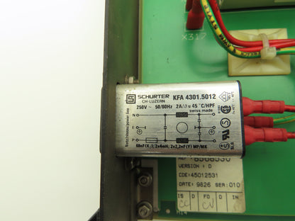 Astec Charmilles F4-2AT PLC Control Module & Power Supply Slot Rack 110VAC