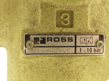 Ross 2773A6806 Pneumatic Solenoid Pilot Valve 1"NPT 24VDC w/Lockout