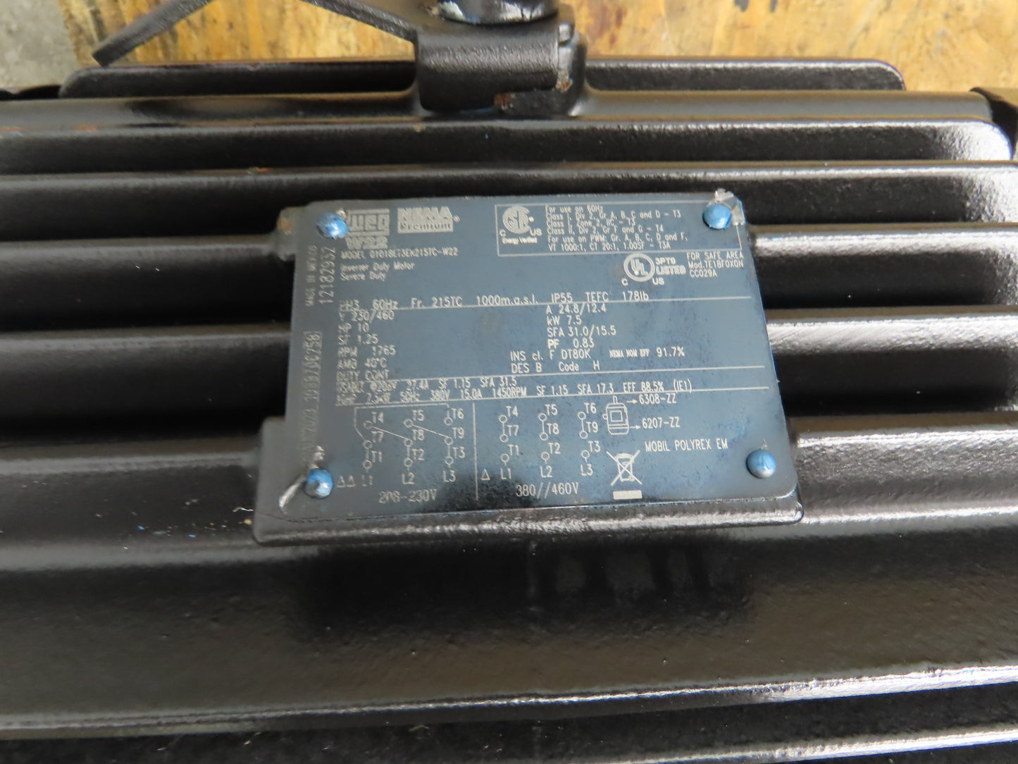 Haynes 6552-9 Vertical Centrifugal Pump 6x6" Flanged 1260gpm 10Hp Motor 230/460V