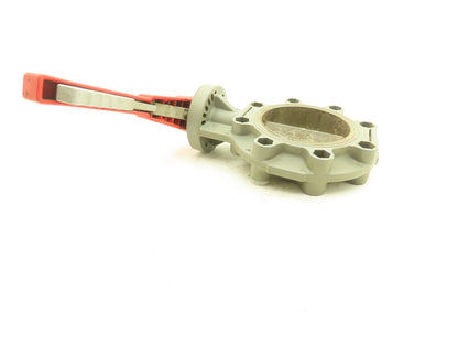 QG1M1  6" CPVC Butterfly Valve PVC Disc 8-Bolt w/Handle