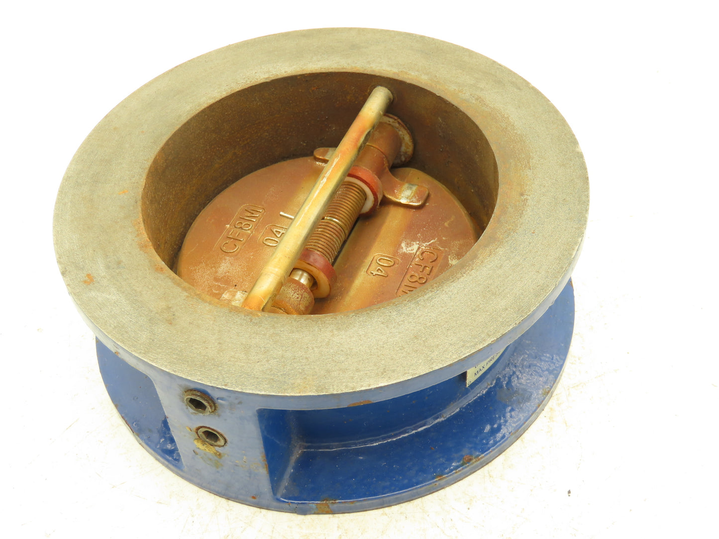 SF Equipment CD-125  4" Dual Plate Check Valve Double Door Wafer Style 200psi