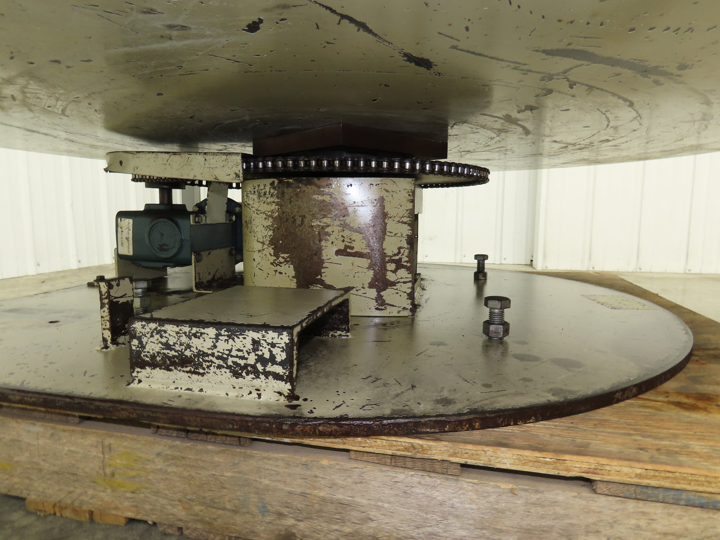 1" Steel Top Turn Table Work Bench Uncoiler 60" Top 1Hp 90V DC Motor