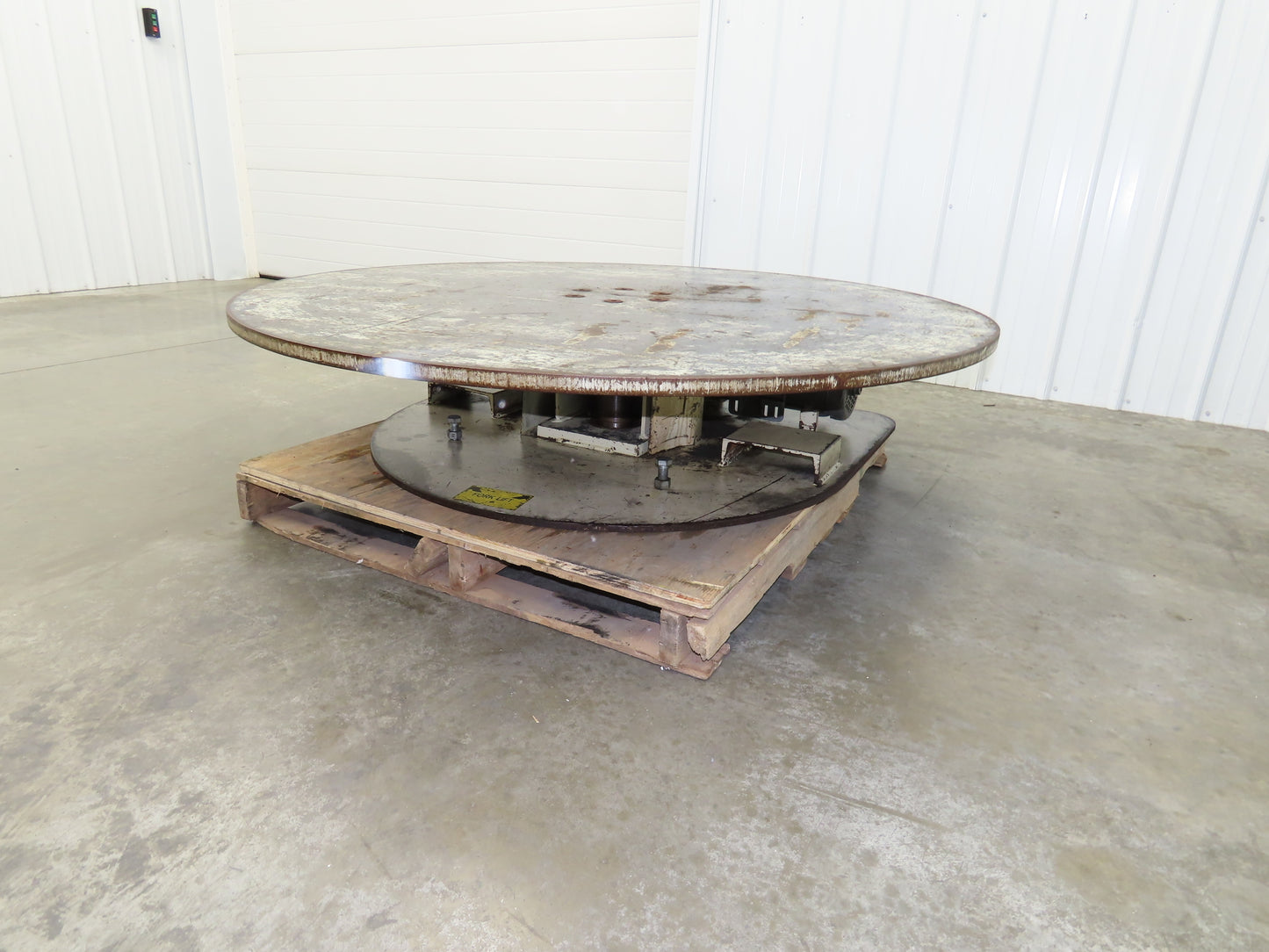 1" Steel Top Turn Table Work Bench Uncoiler 60" Top 1Hp 90V DC Motor