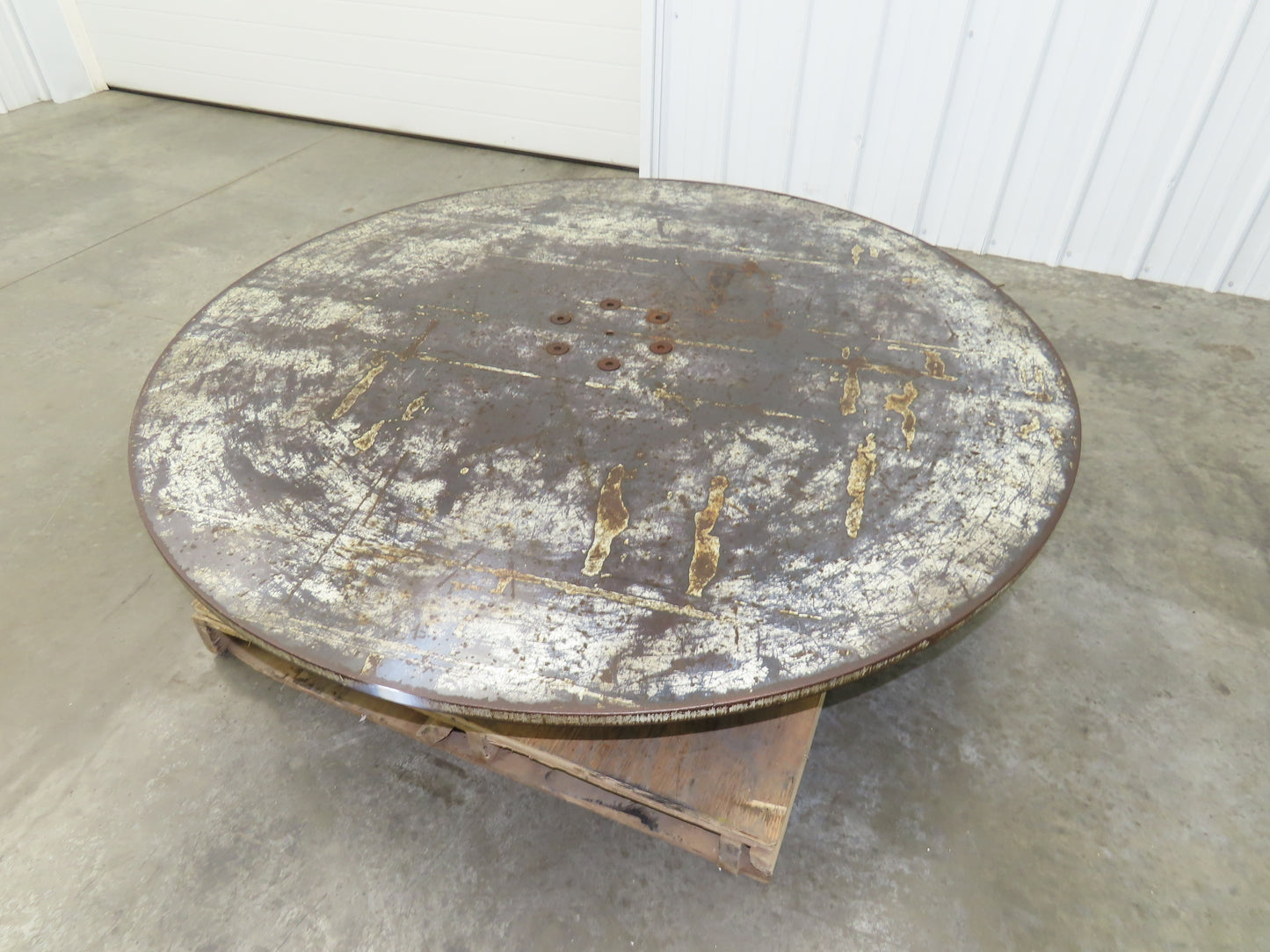 1" Steel Top Turn Table Work Bench Uncoiler 60" Top 1Hp 90V DC Motor