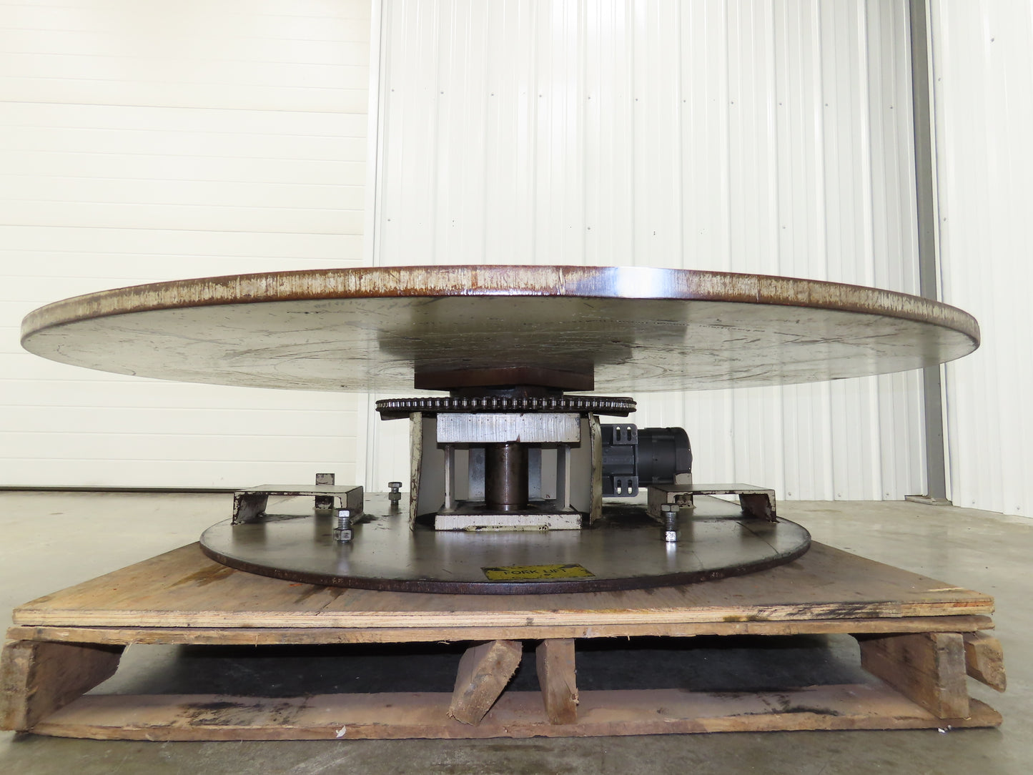 1" Steel Top Turn Table Work Bench Uncoiler 60" Top 1Hp 90V DC Motor