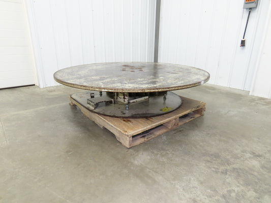 1" Steel Top Turn Table Work Bench Uncoiler 60" Top 1Hp 90V DC Motor