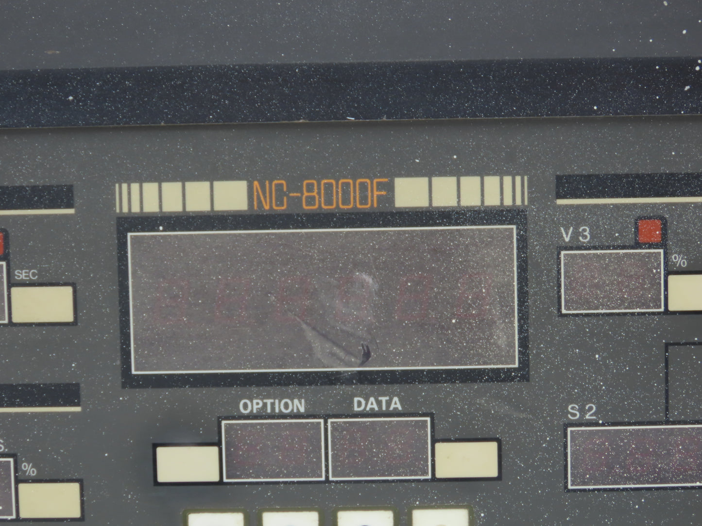 Nissei NC-8000F Operator Control Panel Injection Molding 7LED-01 NC8000F2