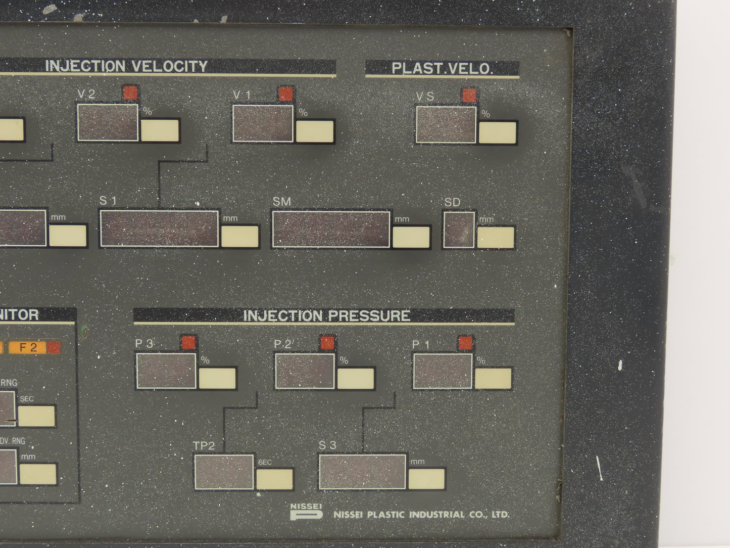 Nissei NC-8000F Operator Control Panel Injection Molding 7LED-01 NC8000F2