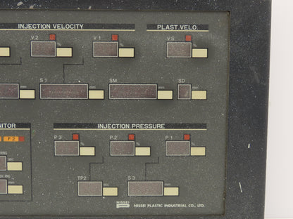 Nissei NC-8000F Operator Control Panel Injection Molding 7LED-01 NC8000F2